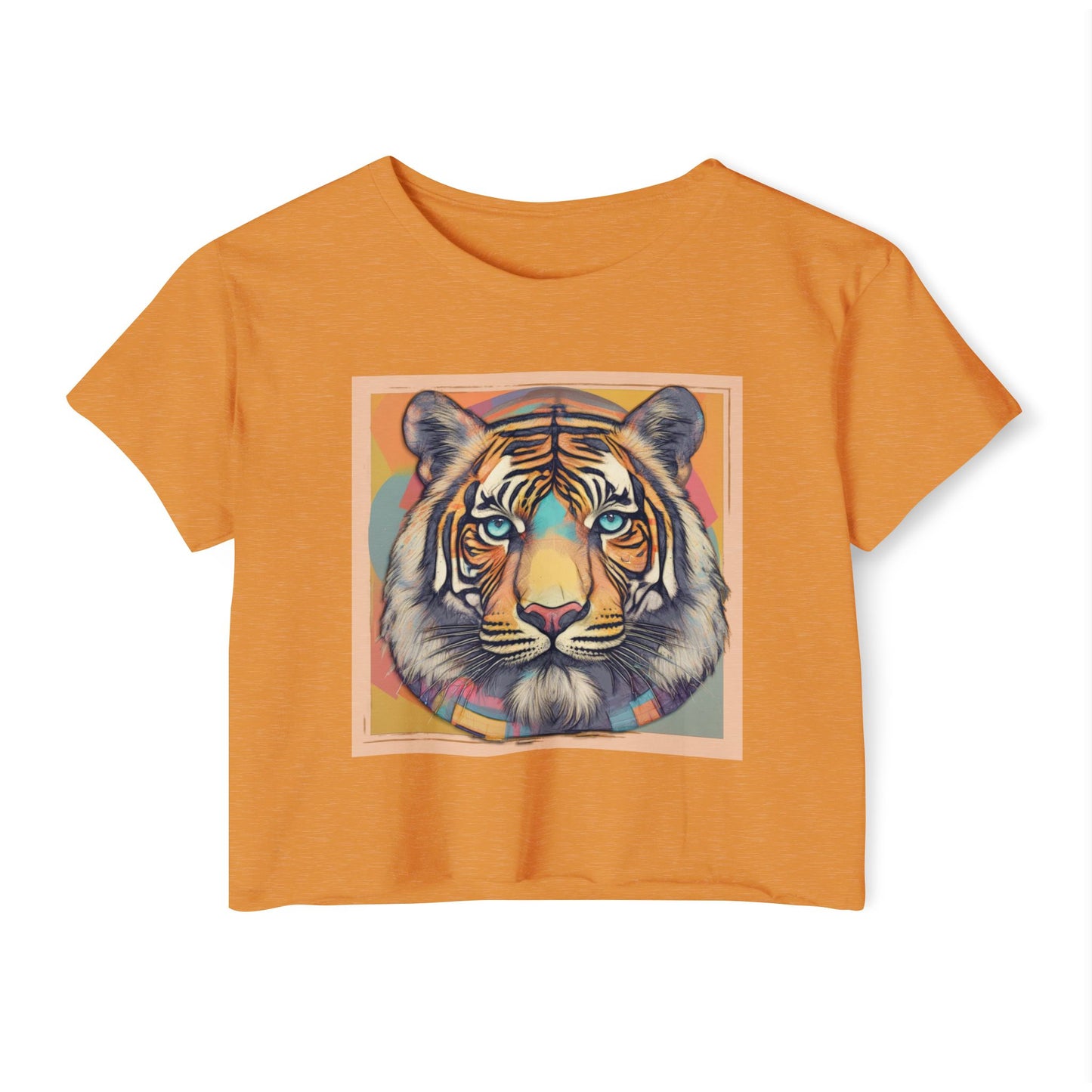 Women's Festival Crop Top~Tiger