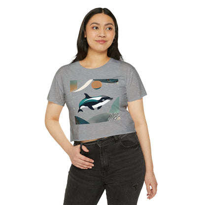 Women's Festival Crop Top Dolphin