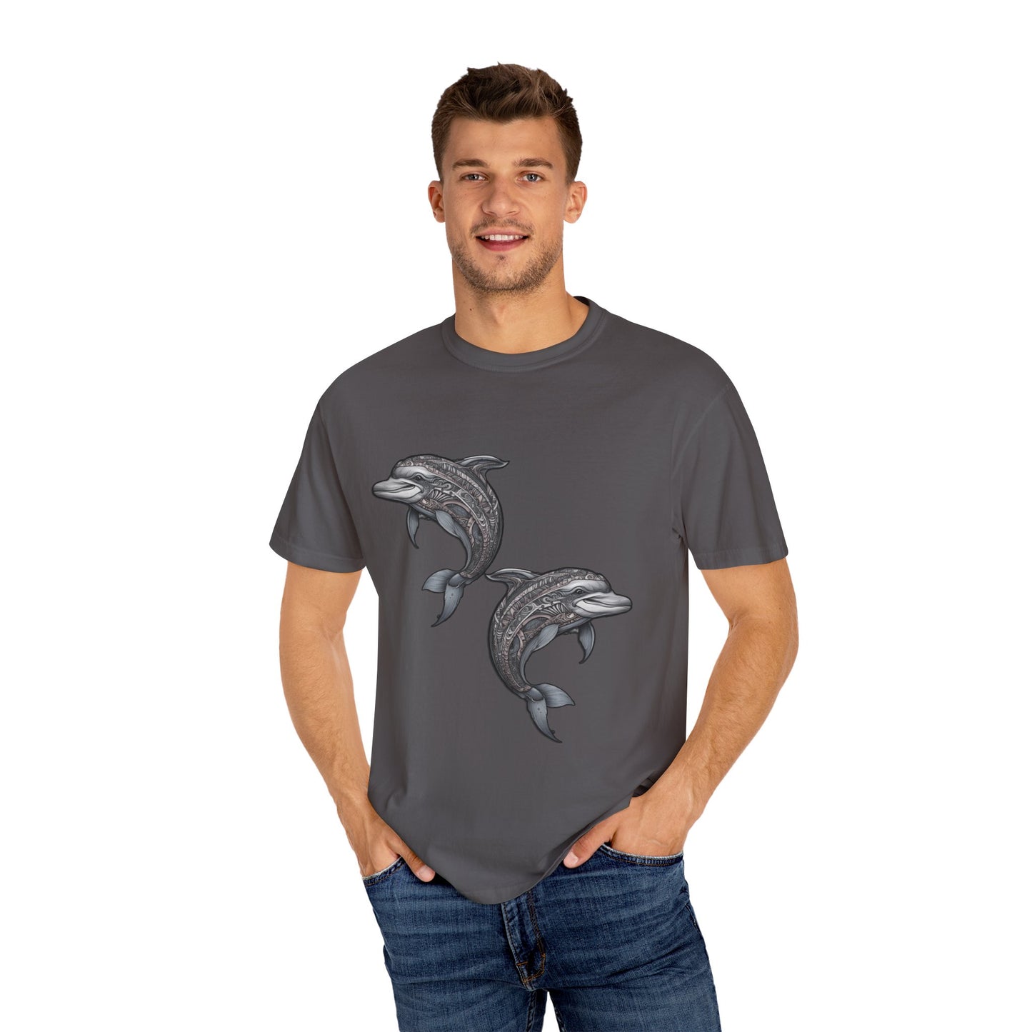 Unisex Garment-Dyed T-shirt Dolphin