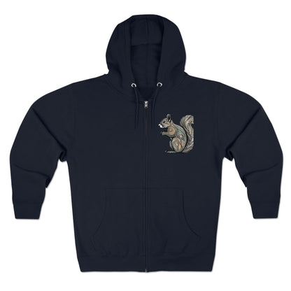 Unisex Premium Full Zip Hoodie-Squirrel