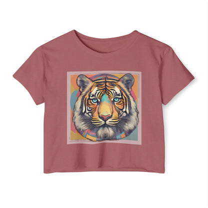 Women's Festival Crop Top~Tiger