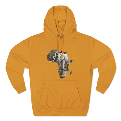 Three-Panel Fleece Hoodie~ Elephant