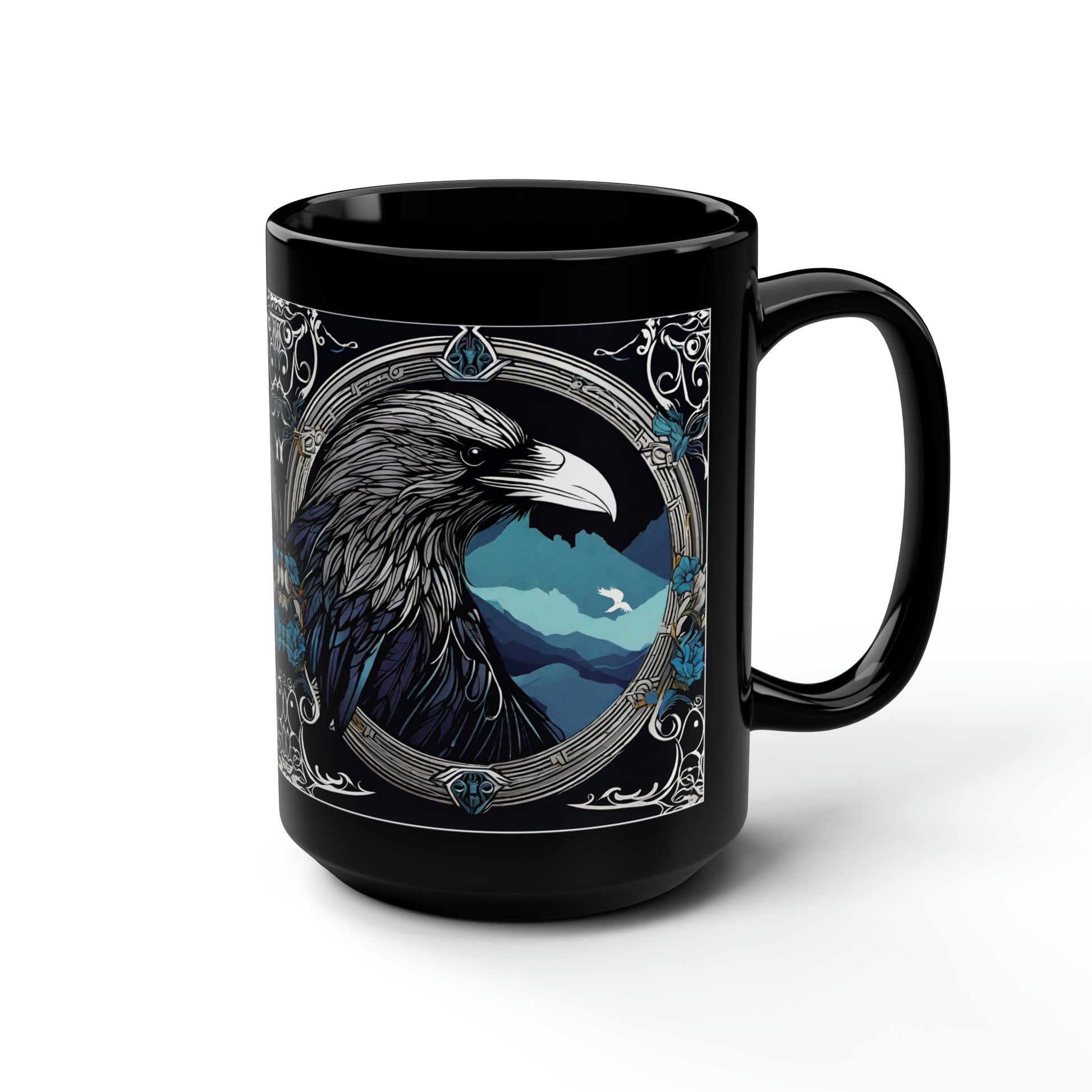 Black Mug, 15oz Crow - HAYVYN