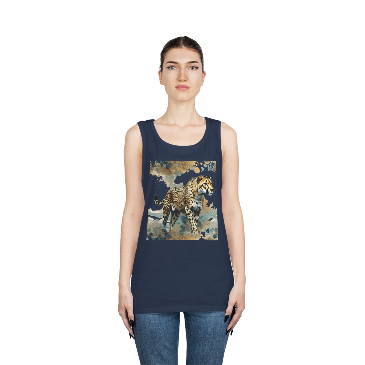 Unisex Heavy Cotton Tank Top~Cheetah