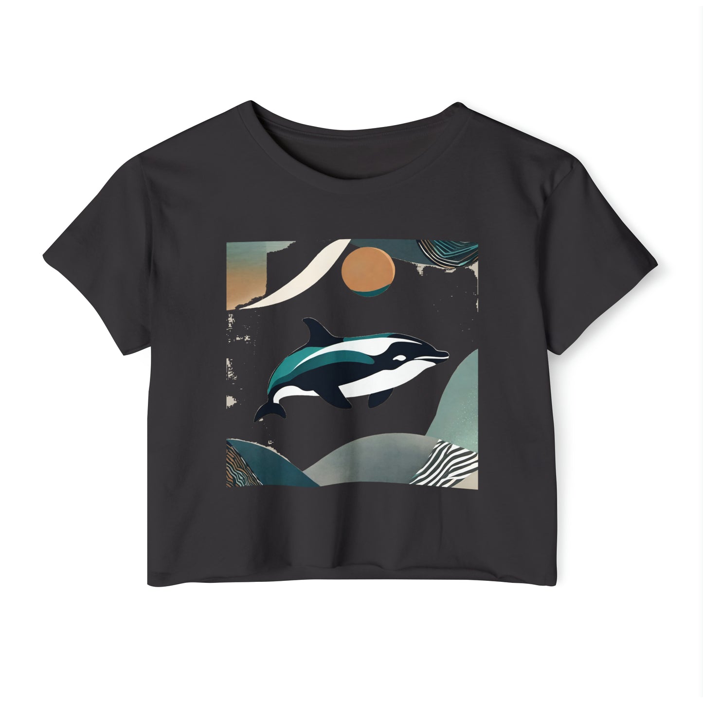 Women's Festival Crop Top Dolphin