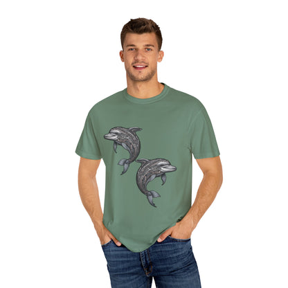 Unisex Garment-Dyed T-shirt Dolphin