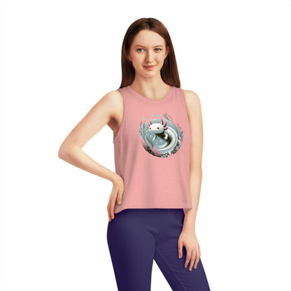 Women's Dancer Cropped Tank Top Axolotl