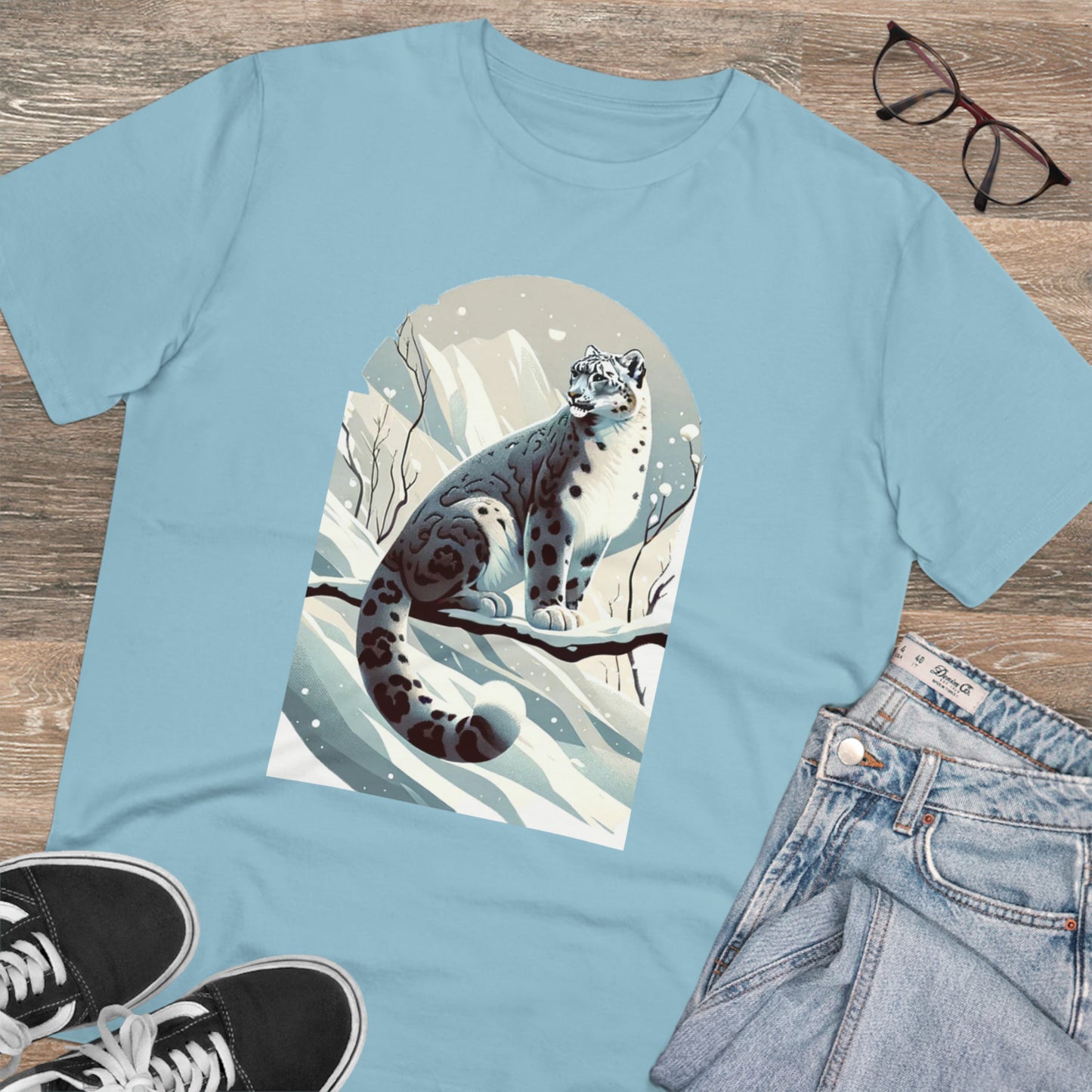 Organic Creator T-shirt - Unisex Snow Leopard