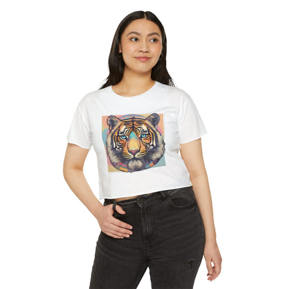 Women's Festival Crop Top~Tiger