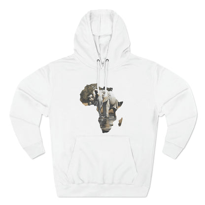 Three-Panel Fleece Hoodie~ Elephant