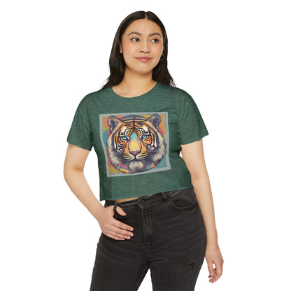 Women's Festival Crop Top~Tiger