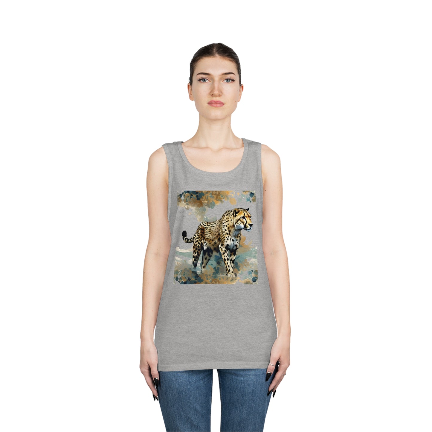 Unisex Heavy Cotton Tank Top~Cheetah