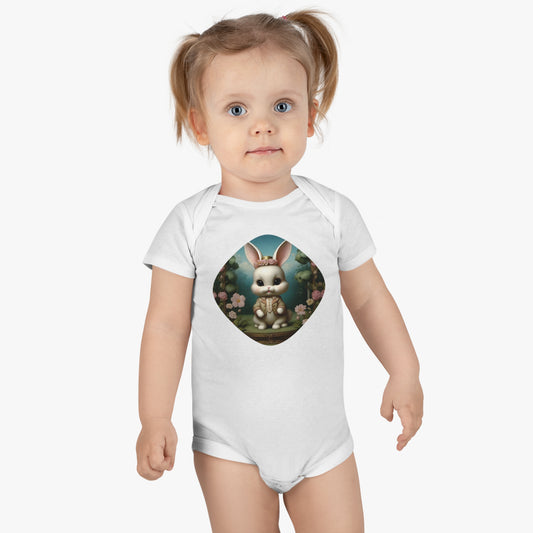 Onesie® Organic Baby Bodysuit-Bunny - HAYVYN