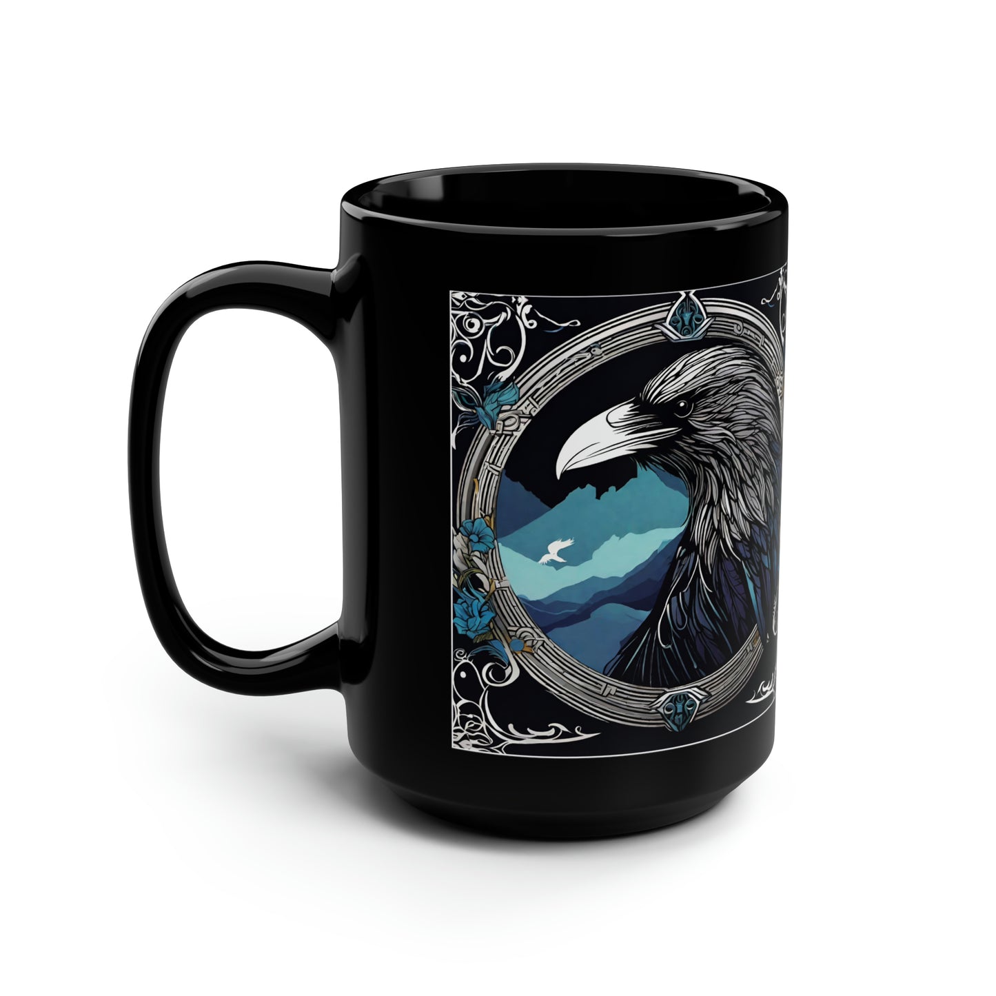 Black Mug, 15oz Crow - HAYVYN