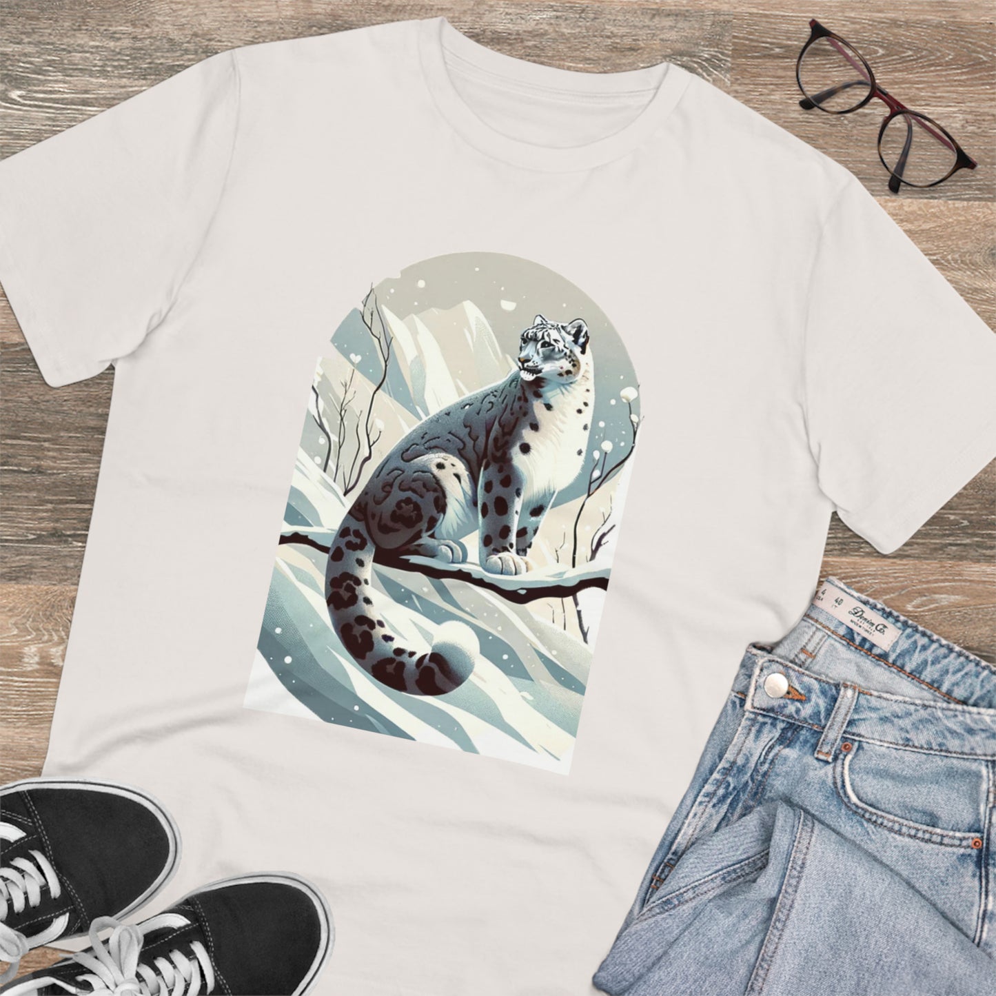 Organic Creator T-shirt - Unisex Snow Leopard