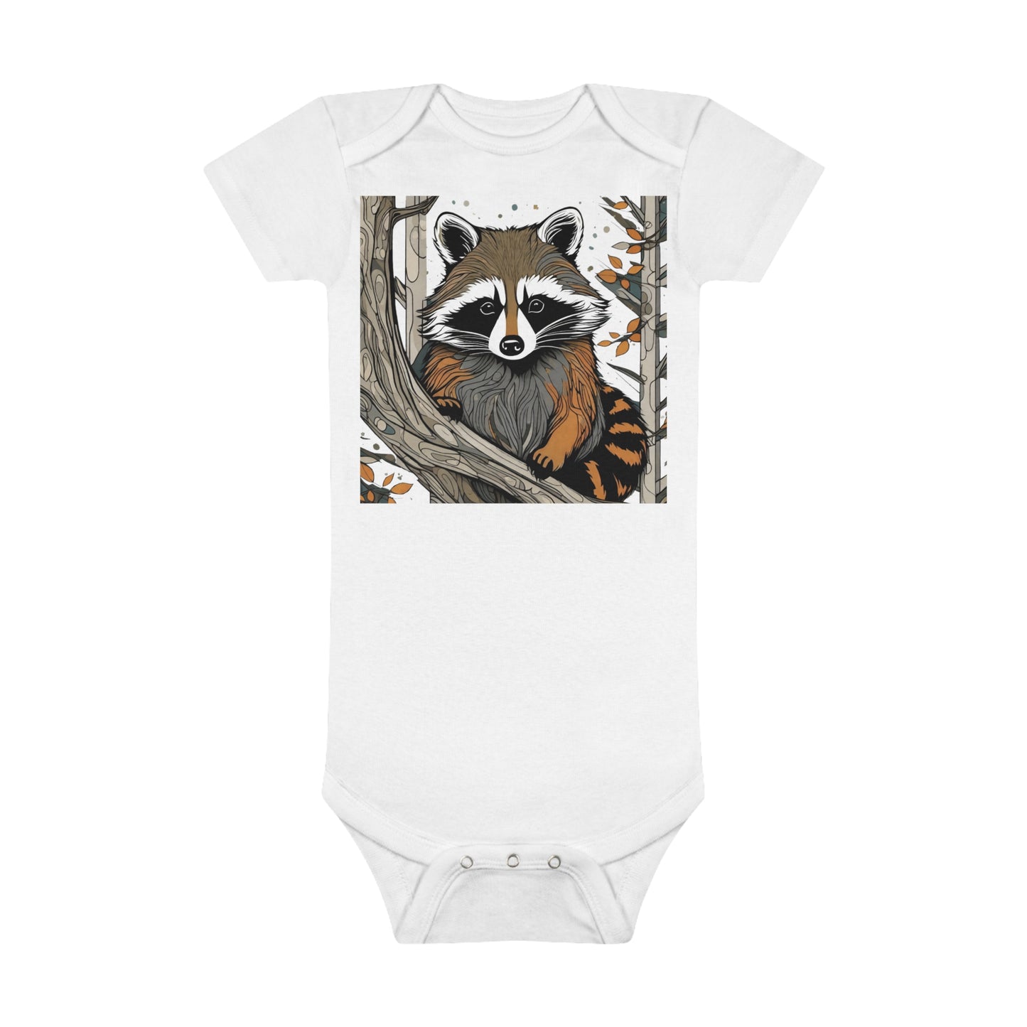 Onesie® Organic Baby Bodysuit~Raccoon