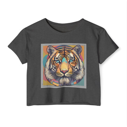 Women's Festival Crop Top~Tiger