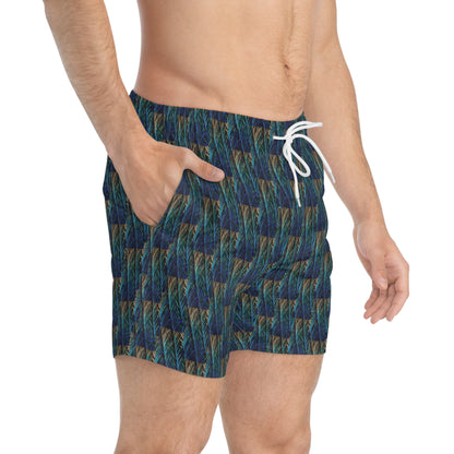 Swim Trunks Peacock Feathers