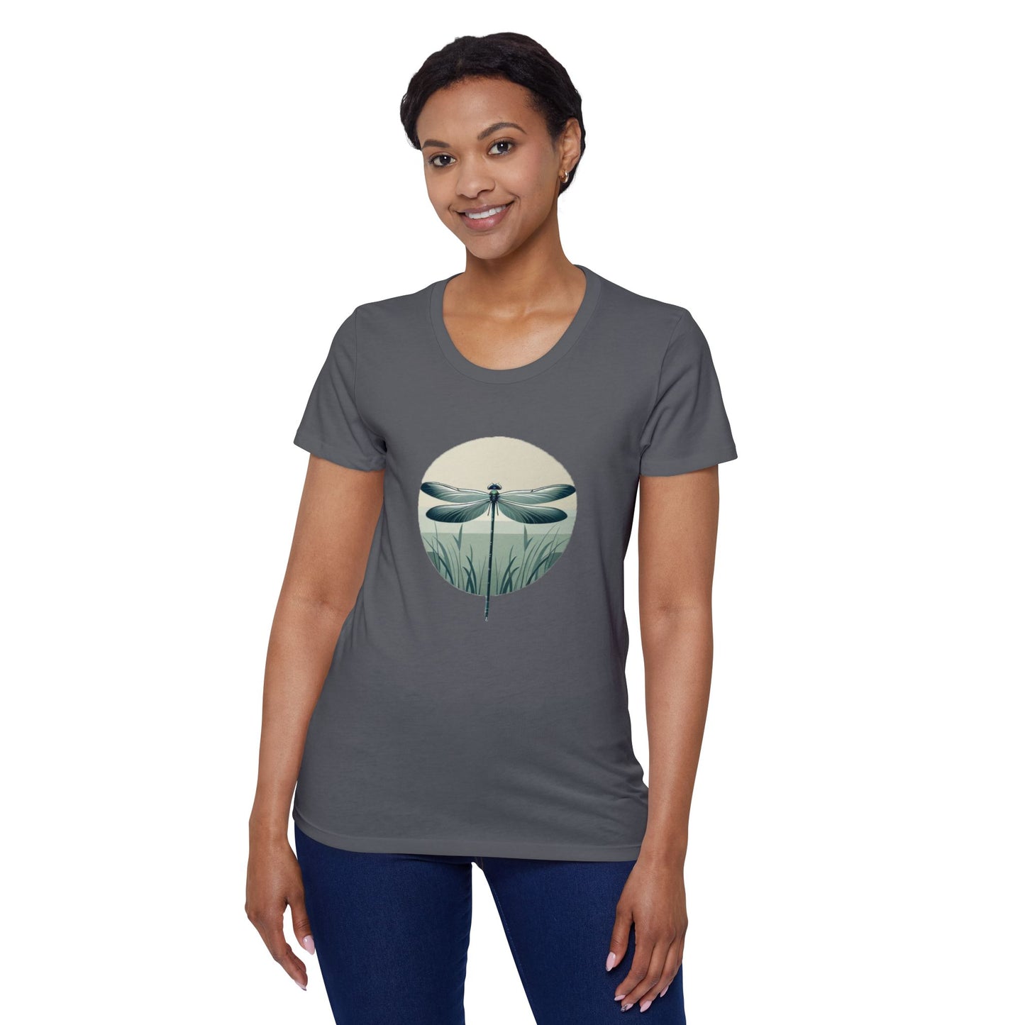 Women's Organic Short Sleeve T-Shirt Dragonfly