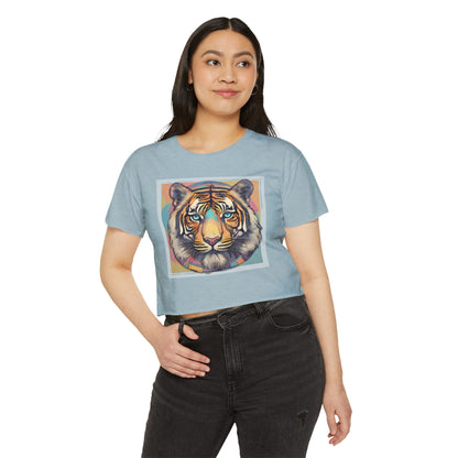 Women's Festival Crop Top~Tiger