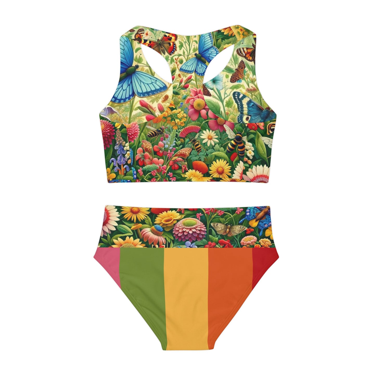 Girls Two Piece Swimsuit Rain Forest