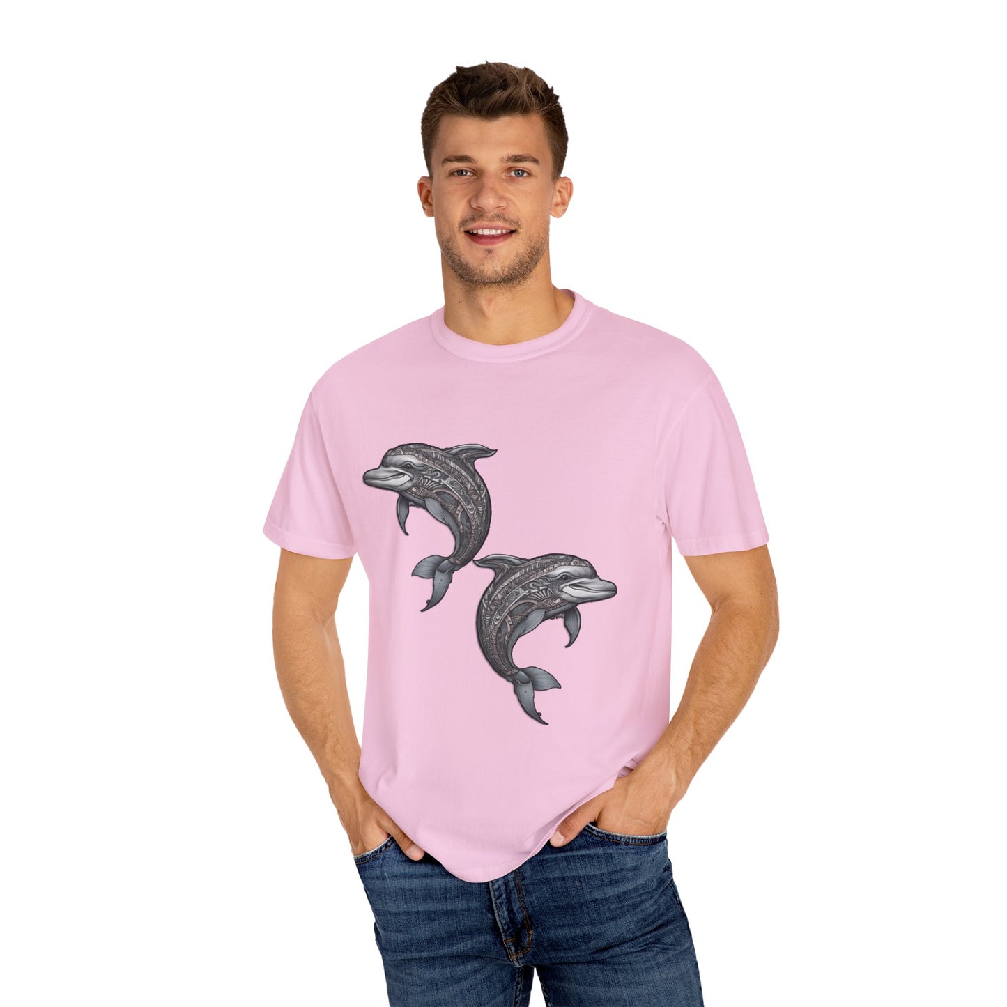 Unisex Garment-Dyed T-shirt Dolphin