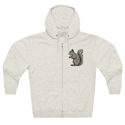 Unisex Premium Full Zip Hoodie-Squirrel