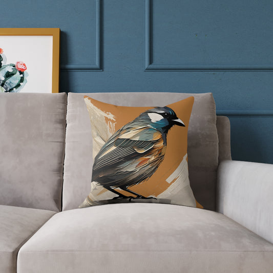 Spun Polyester Pillow~bird