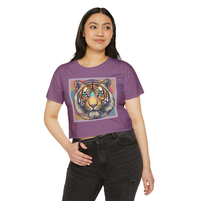 Women's Festival Crop Top~Tiger