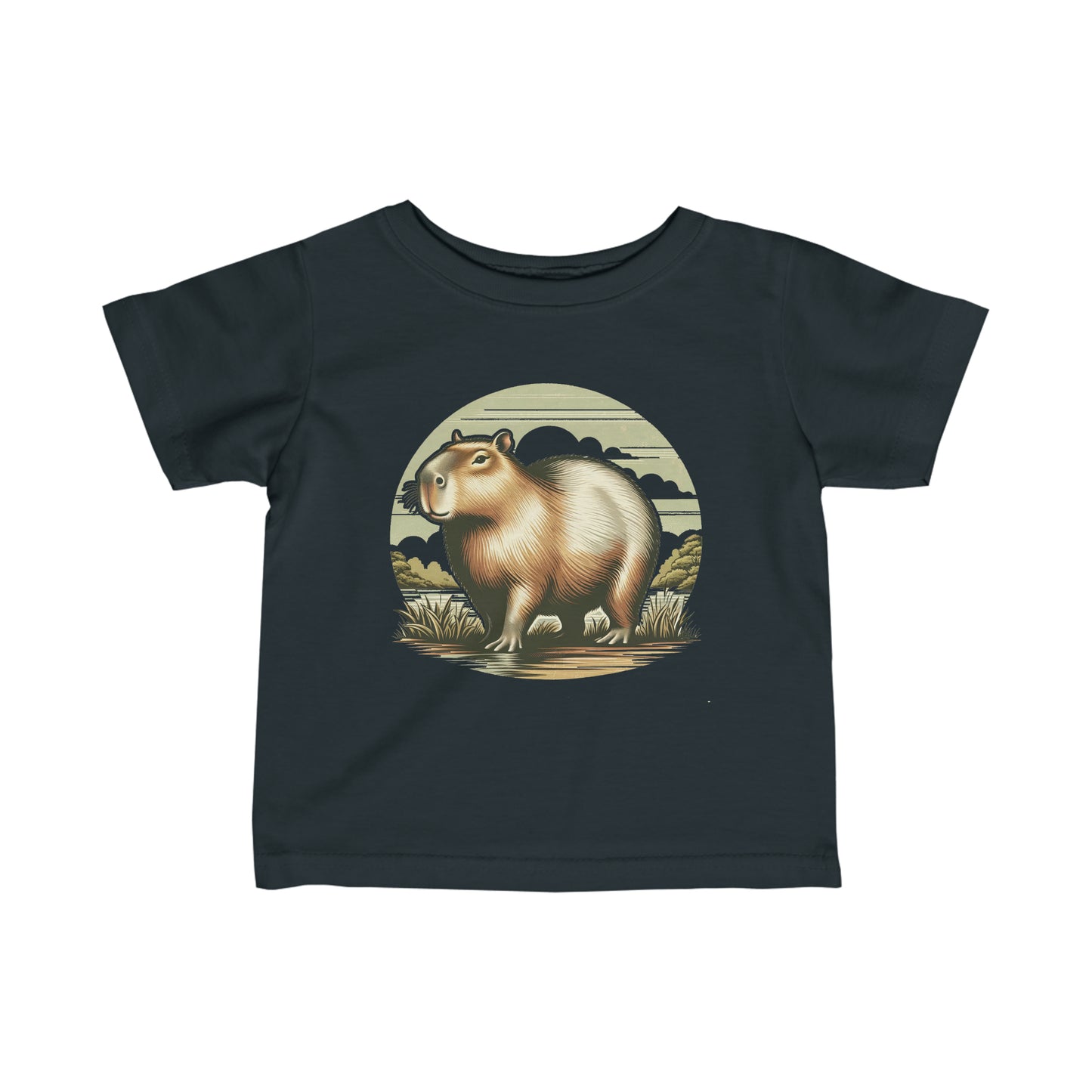 Infant Fine Jersey Tee~ Capybara