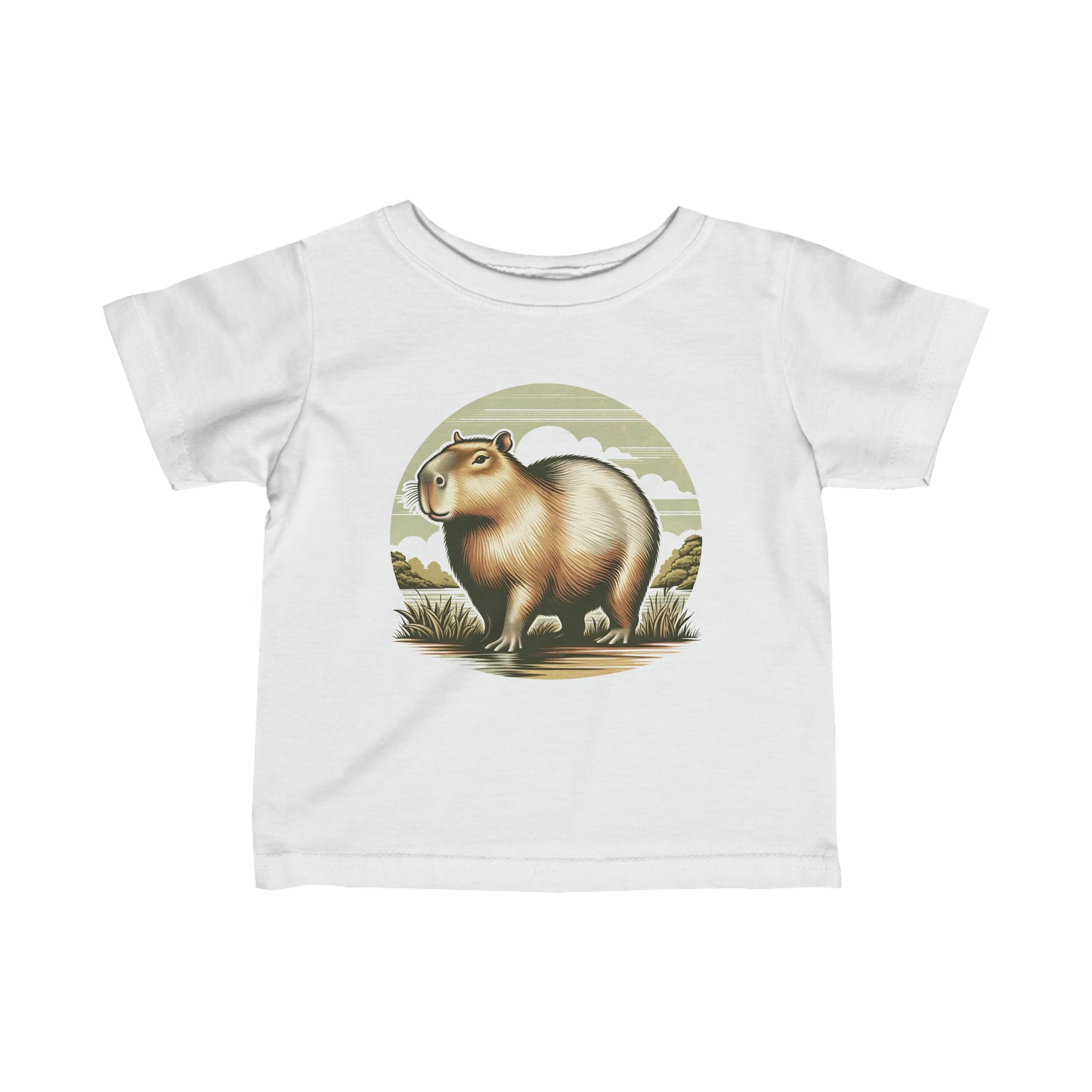 Infant Fine Jersey Tee~ Capybara