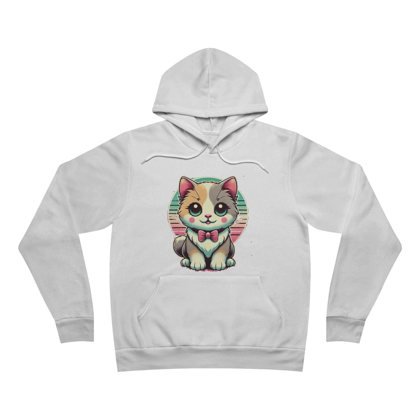 Unisex Sponge Fleece Pullover Hoodie Kitty