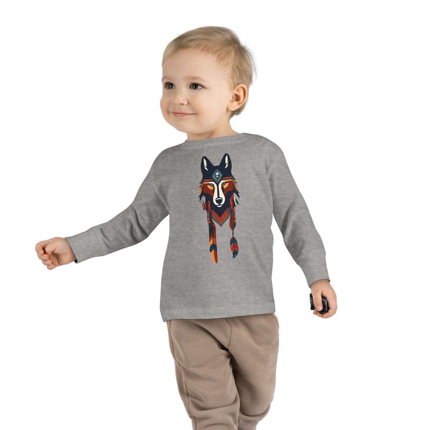 Toddler Long Sleeve Tee Wolf