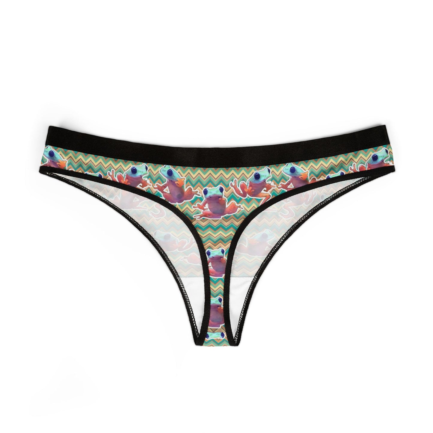 Colorful Patterned Tree Frog Thong