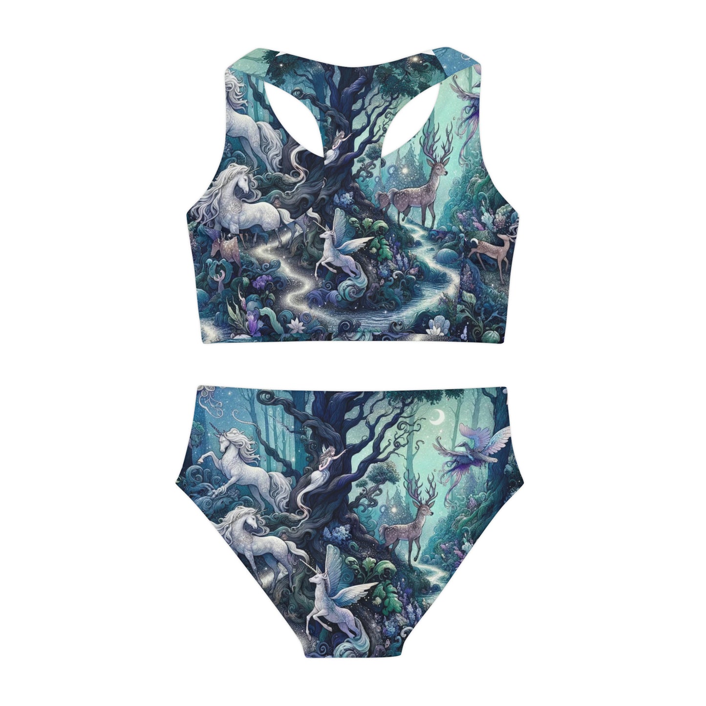 Girls Two Piece Swimsuit (AOP)