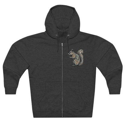 Unisex Premium Full Zip Hoodie-Squirrel