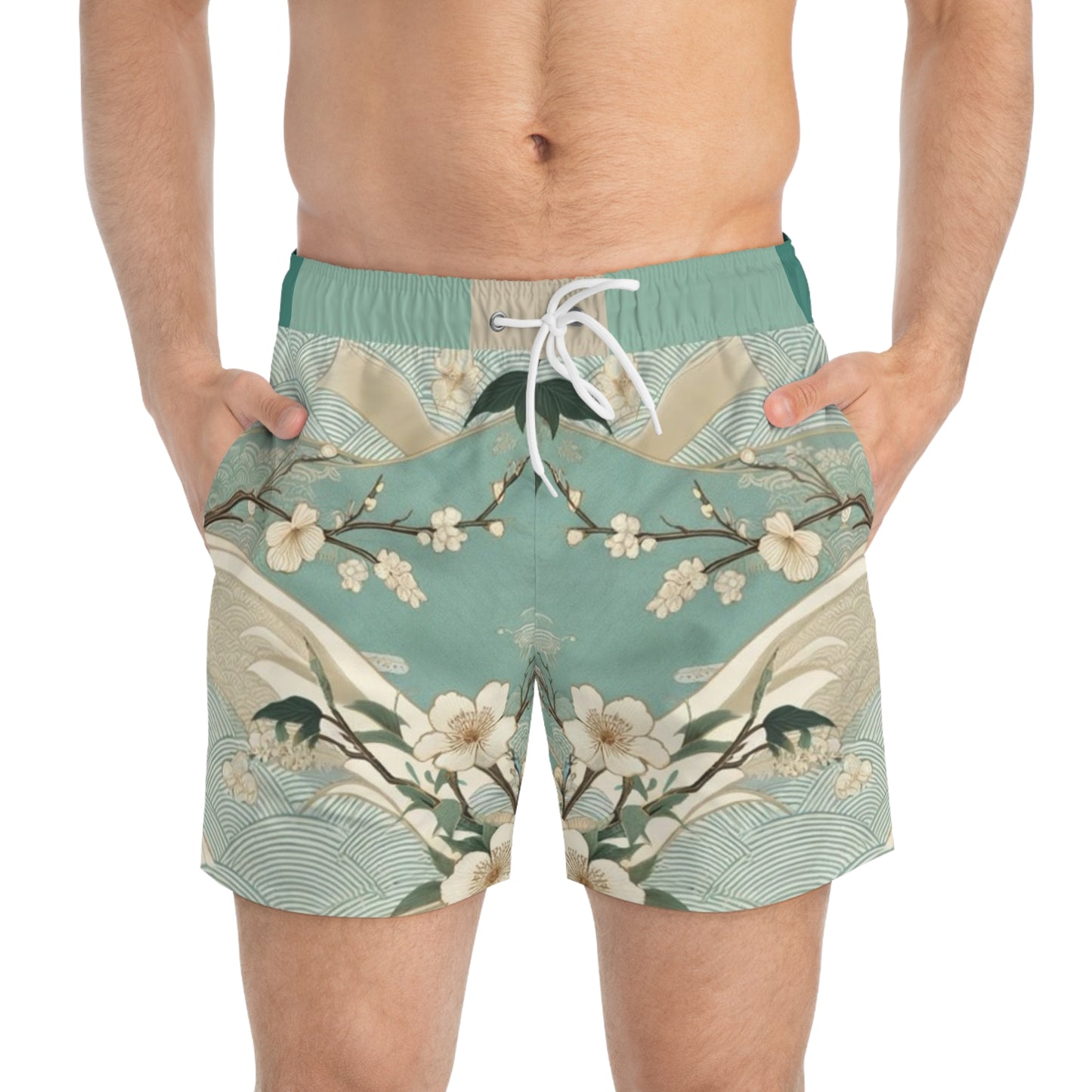 Swim Trunks (AOP) Koi