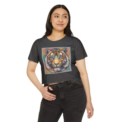 Women's Festival Crop Top~Tiger