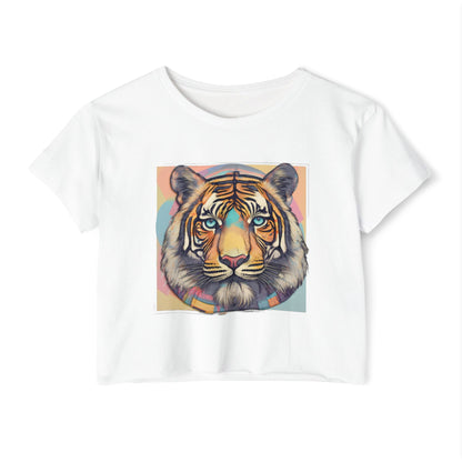 Women's Festival Crop Top~Tiger