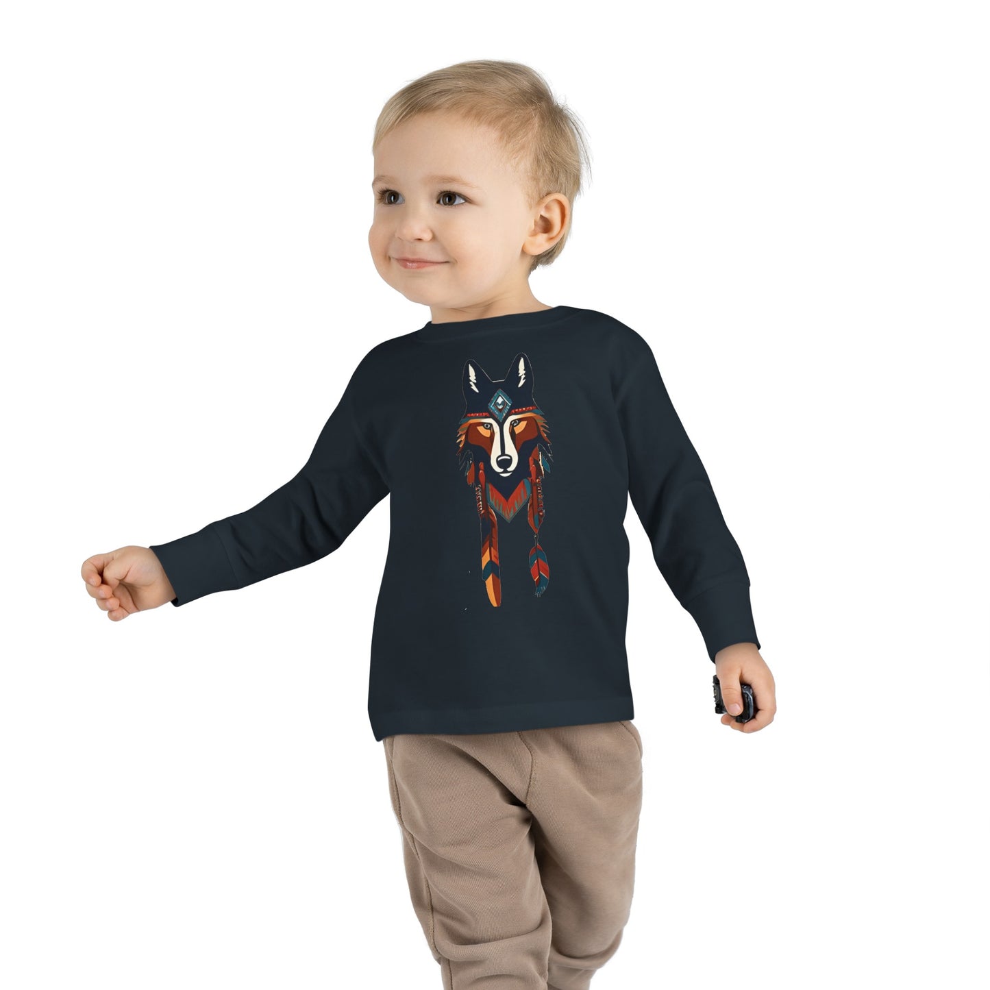 Toddler Long Sleeve Tee Wolf