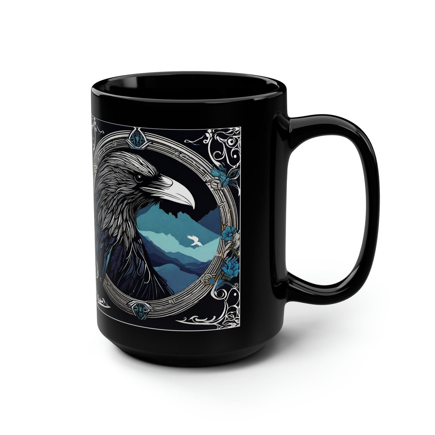 Black Mug, 15oz Crow - HAYVYN