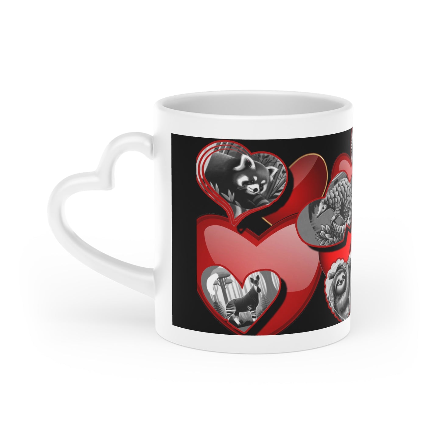 Heart-Shaped Mug~Rare Wildlife