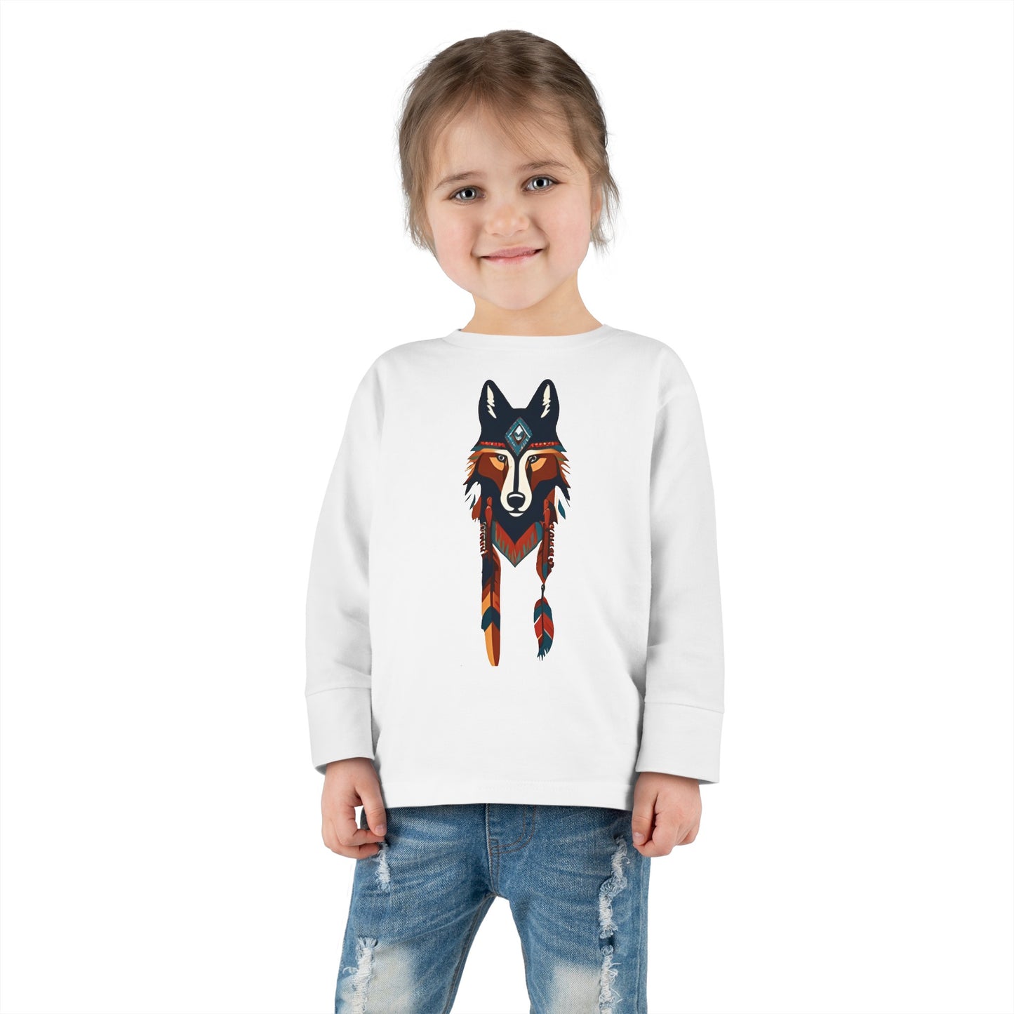 Toddler Long Sleeve Tee Wolf