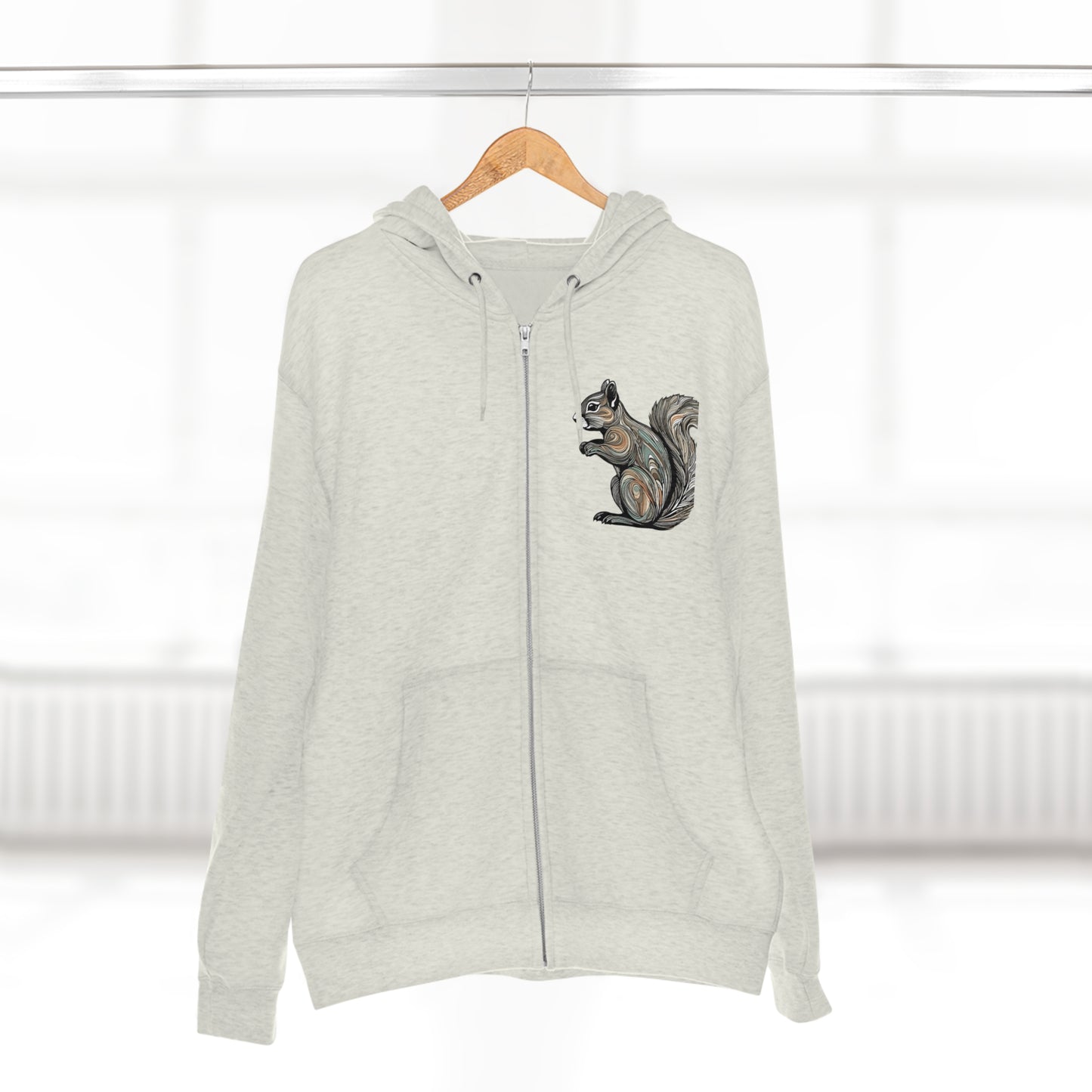 Unisex Premium Full Zip Hoodie-Squirrel