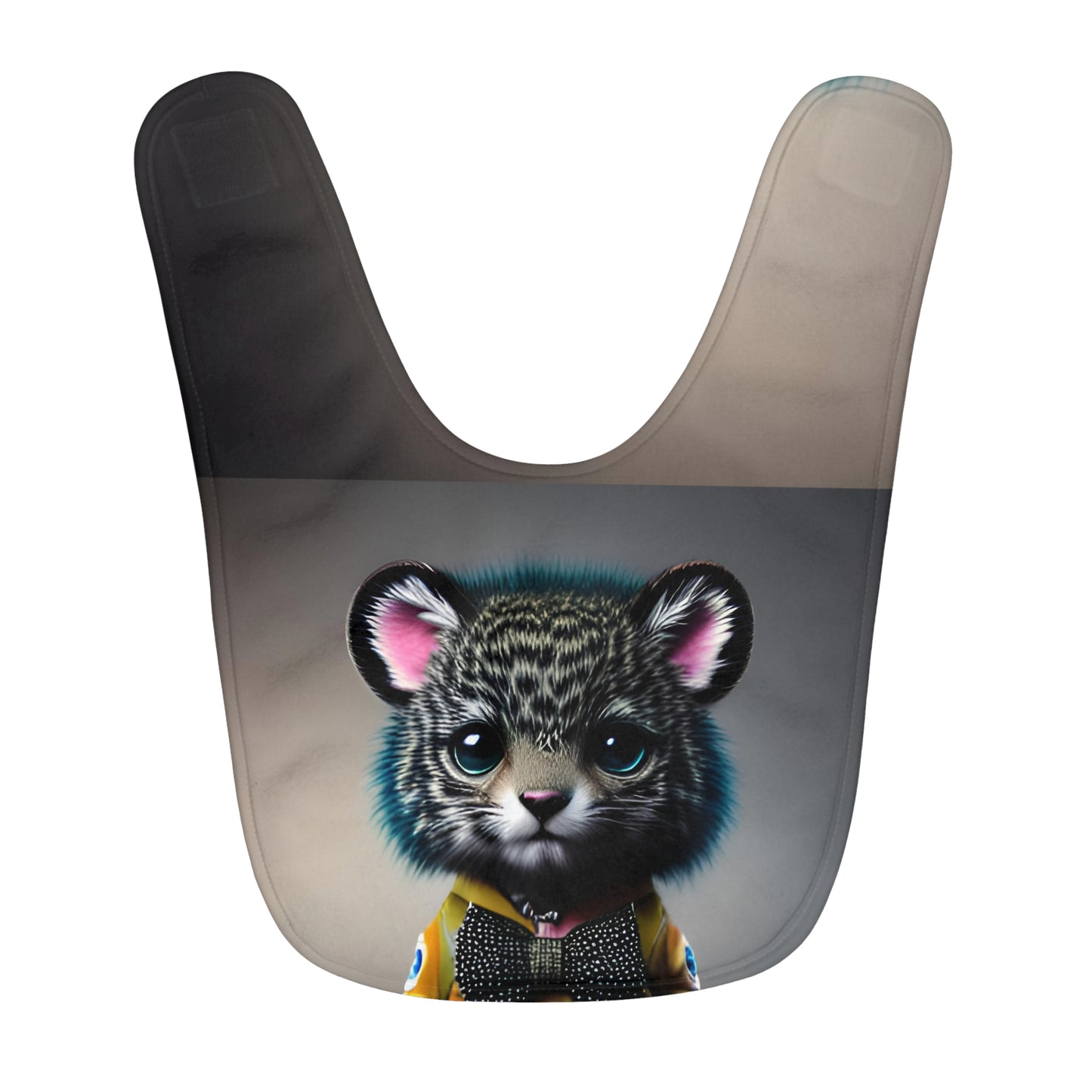 Punk Rock Wildlife Fleece Baby Bib - HAYVYN