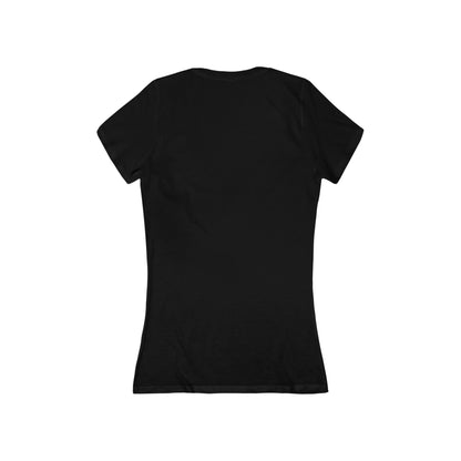 Women's Jersey Short Sleeve Deep V-Neck Tee - HAYVYN