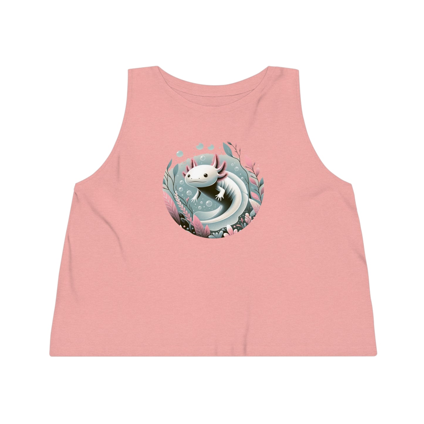 Women's Dancer Cropped Tank Top Axolotl