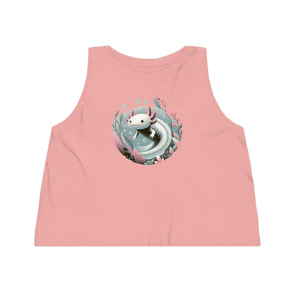 Women's Dancer Cropped Tank Top Axolotl