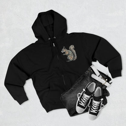 Unisex Premium Full Zip Hoodie-Squirrel