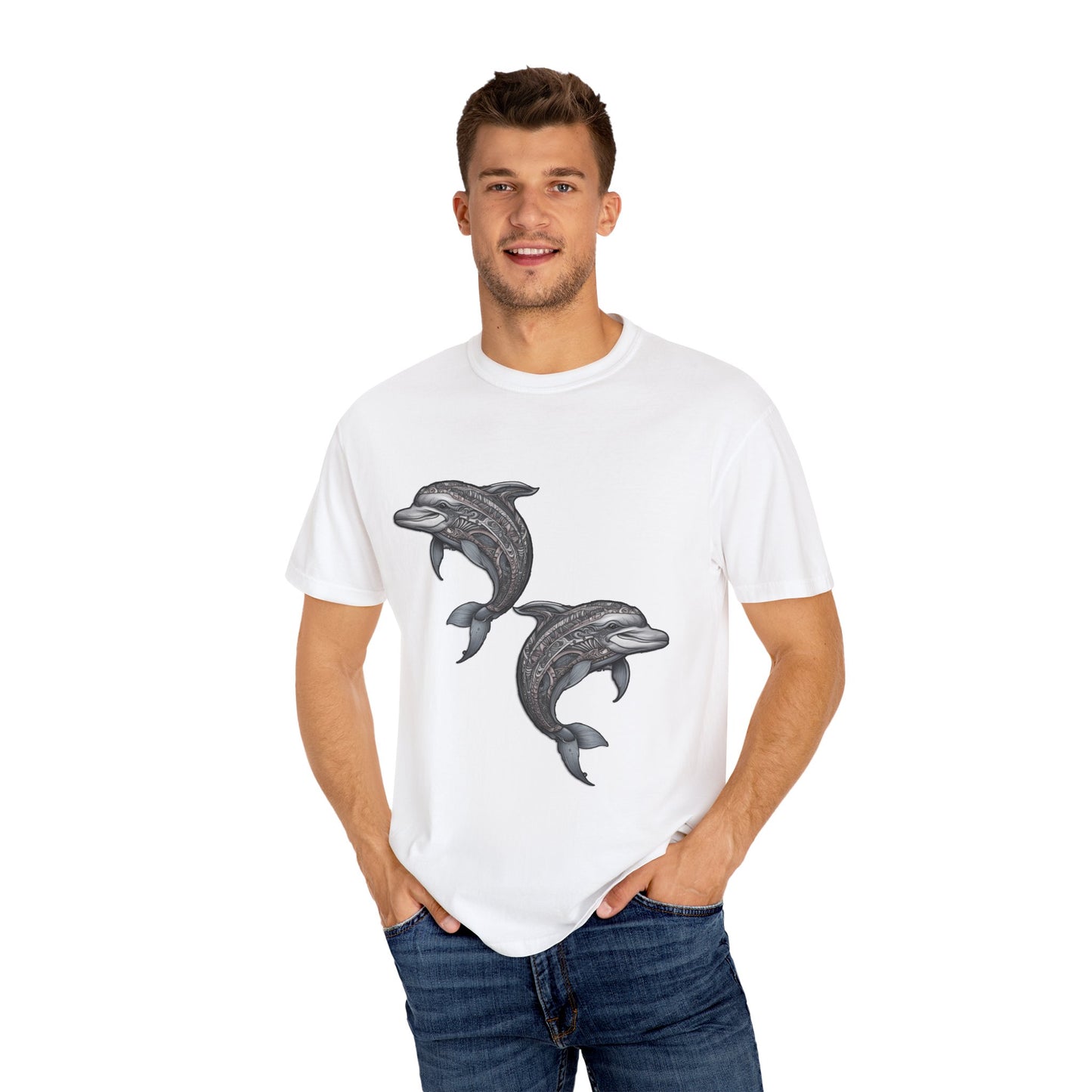 Unisex Garment-Dyed T-shirt Dolphin